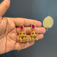 Banita Antique Earring jhumka  (RED)