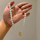 Barkha White Pearl Mala