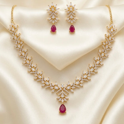 Charu Diamond Necklace Set