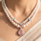 Mukta Pearl Diamond Necklace Set