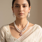 Mukta Pearl Diamond Necklace Set