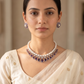 Ishnavi Pearl Diamond Necklace Set