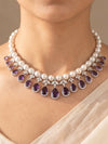 Ishnavi Pearl Diamond Necklace Set