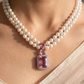 Indu Pearl Diamond Necklace Set
