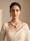 Indu Pearl Diamond Necklace Set