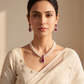 Indu Pearl Diamond Necklace Set