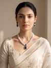 Indu Pearl Diamond Necklace Set