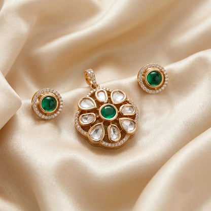 Meeti Kundan Pendant Set