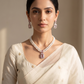 Indu Pearl Diamond Necklace Set