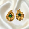 Traditional Floral Teardrop Stud Earrings