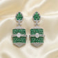 Heena Green Medium Size Hanging Earring