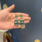 Heena Green Medium Size Hanging Earring