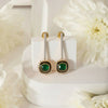 Chahna Green Onyx Earrings