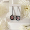 Chaitali Pink Topaz Earrings