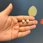 Anita Pearl Starburst Diamond Look Halo Gold Stud Earrings