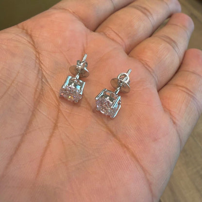 92.5 Sterling Silver (Pure Silver) Solitaires with 2ct. SWAROVSKI