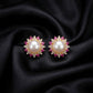 Akira Pearl Look Ruby Earring Stud