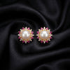 Akira Pearl Look Ruby Earring Stud