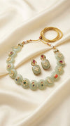 Hema Kundan Look Necklace