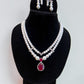 Mukta Pearl Diamond Necklace Set