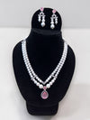 Mukta Pearl Diamond Necklace Set
