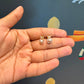 Divya Pearl Teardrop Bow Anti Tarnish Rose Gold Stud Earrings