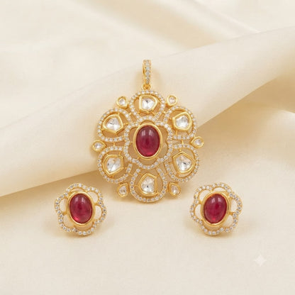 Krishnavi Polki Diamond Look