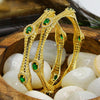 Dviti Green Onyx Bangles