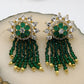 Ekaparna Green Onyx Earrings