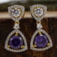 Falisha Purple Topaz Earrings