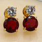 Fasika Red Ruby Earrings