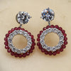 Gaganadipika Red Ruby Earrings