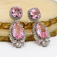 Ahalya Pink Topaz Earrings