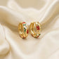 Manya White Meena Bali Earrings