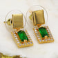 Asmita Green Onyx Earrings