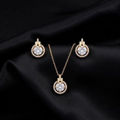 Maya Solitaire Diamond Chain Pendant set