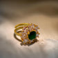 Anita Green Stone Adjustable Ring