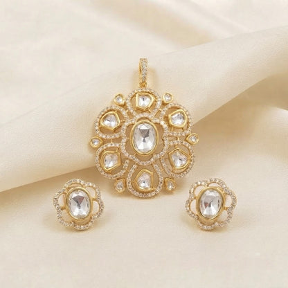 Krishnavi Polki Diamond Look