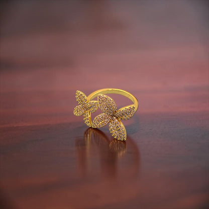 Hamsini Anti Tarnish  Adjustable Ring