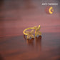 Hamsini Anti Tarnish  Adjustable Ring