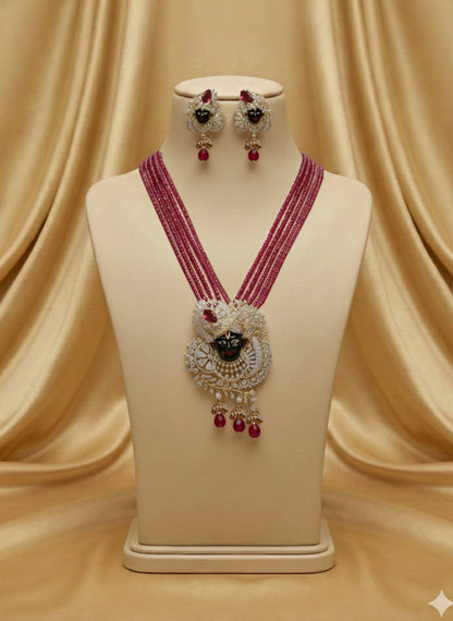 Kahna Ji Special Pendant Set( Red)